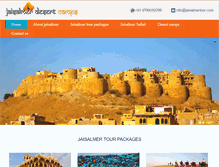 Tablet Screenshot of jaisalmerdesertcamps.com